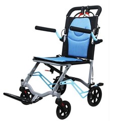 Ultra Lightweight Elderly Transport Wheelchair Portable Folding Transport Chair