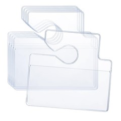 Trinkrittey 5 Pcs Horizontal Clear Parking Permit Holder Parking Pass Holder …