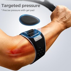 Tennis Elbow Brace for Tendonitis Relief, Gel Pad Support Strap, Fits 7.1″-11