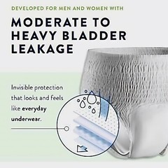 Prevail Daily Unisex Incontinence Underwear, Extra Absorbency, Small, 88 count
