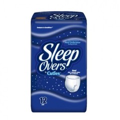 Cuties SleepOvers: Youth Pants Overnight – X-Large (22 Count) 6 PACK