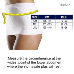 Light Beige StomaSafe Plus – Seamless S/M Support for Ostomy and Hernia Needs