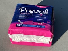 Women’s Prevail Daily Pads for Bladder Leaks 20 ct 4-Moderate Absorbency