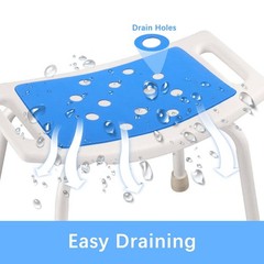 Bathtub Bath Tub Shower Seat Anti-slip Padded Bench Shower Stool Cushion 2024
