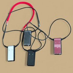 *Lot of 4* Oticon Amigo Arc Hearing Aid Transmitter Receiver Red, Black, Silver