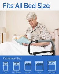 Bedroom Safety Bed Rail for Elderly Adult Heavy Duty Foldable Assist Handle