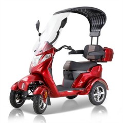1000W Heavy Duty 4 Wheels Mobility Scooter w/ Roof 40 Miles 15 MPH for Seniors
