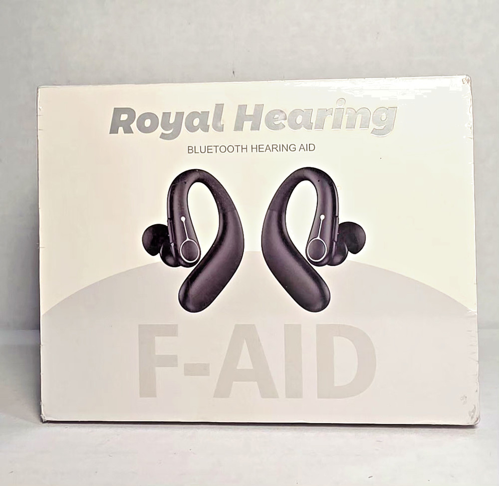 Royal Hearing F-AID Bluetooth Hearing Aid – Rechargeable Wireless 5.3 – New/Seal