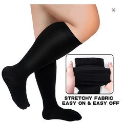 2XL-7XL Plus Size Compression Socks Over Support Stockings Women Men