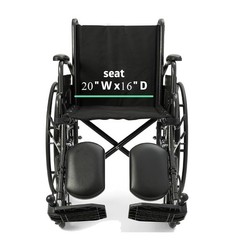 Wheelchair Replacement Seat 20 Inch Nylon Wheelchair Seat Parts with Hardware