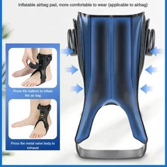 Drop Foot Brace Orthosis Ankle Support With Comfortable Inflatable Airbag US