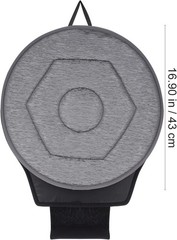360 Degree Swivel Seat Cushion for Car, Dark Gray Rotating Chair Pad, Non-Sli…