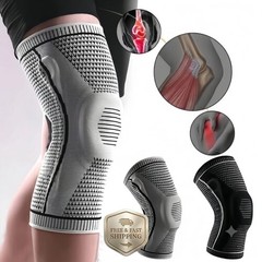 Knee Compression Sleeve Support Brace Running Gym Sports Men Women Unisex