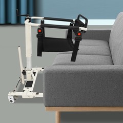 264lbs Lift Transfer Chair Portable Patient Lift Wheelchair With 2 Seat Cushions