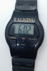 English Talking Watch for Seniors Elderly Blind Visually Impaired Digital Black