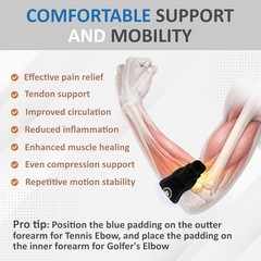 Athletic Compression Elbow Strap – Comfortable Support for Golf, Tennis, & More