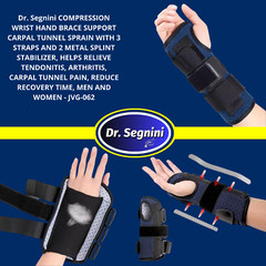 Dr. Segnini WRIST HAND BRACE SPLINT SUPPORT CARPAL TUNNEL SPRAIN ARTHRITIS PAIN✅