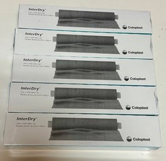 5 PACK Coloplast InterDry 7910 Moisture Wicking Fabric 10”x144” *EXP: 04/2026