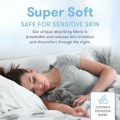 2 Pack Washable Underpads Reusable Incontinence Bed Pads Waterproof Pee Pads