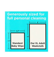 Assurance XL Disposable Pre-Moistened Washcloths for Adults (192 Count)