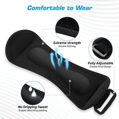 2 Pack Knee Pain Relief & Patella Stabilizer Knee Strap Brace Support, Black
