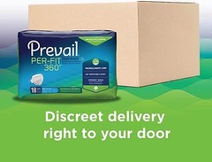 4 Pack | Prevail Proven | Per-Fit 360 Incontinence Briefs | Maximum Plus Absorb