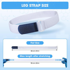 8 PCS Adjustable Leg Bag Straps, Urine Drainage Bag Strap, Catheter Leg Bag Stra