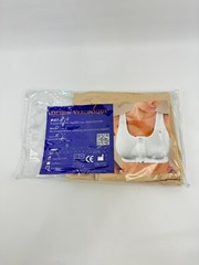 Yesmina-Z Front Zippered Cotton sports bra/Design Veroniqu SMALL