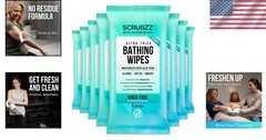 Ultra Thick Bath Wipes – Ideal for Gym, Camping, Elderly & Post Surgery Use
