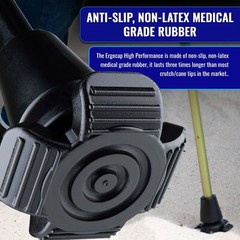 Ergocap® High Performance Crutch Rubber Tip – Rubber Foot Pad for Walking Can…