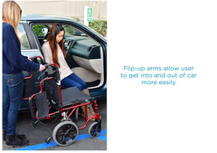 NOVA Heavy Duty Bariatric Transport Chair with 400 lb. Weight Capacity, 22”