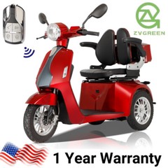 Three-Wheel Mobility Scooter 800W 60V 20AH Battery Motor for Adult Senior