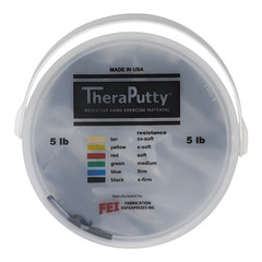 TheraPutty Resistive Hand Exercise Material – Black (5 lb) – x-firm