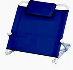 Aluminum Portable/Folding Adjustable. Bed Backrest Dark Blue/silver NEW