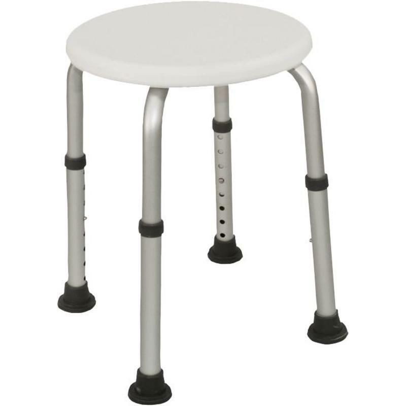 Probasics Compact Shower Stool Round 13.5x 3 x13in 250lb Capacity New In Package