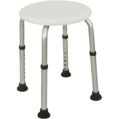 Probasics Compact Shower Stool Round 13.5x 3 x13in 250lb Capacity New In Package