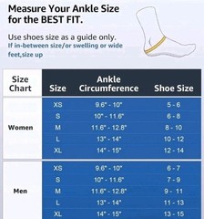 WHCOOL Ankle Brace for Sprained Ankle, Quick Lace Up Ankle Support Size L