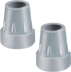 Cane Tips Heavy Duty Rubber Replacement 7/8 Inch Gray for Walking Canes Crutches