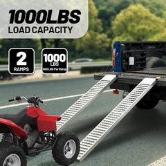 Rockland Tri Fold Loading Ramp 84×54 1500lb Capacity 1 Pack