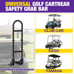 Golf Cart Rear Seat Grab Bar for Yamaha Club Car EZGO, Universal Golf Cart Safet