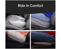 Auto Cushion with Memory Foam, Advanced Lumbar Helps Relieve Pressure Points