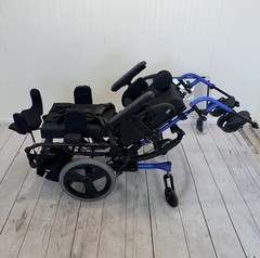 Quickie Iris Tilt in space w/ recline Wheelchair 17″x20″ adj depth
