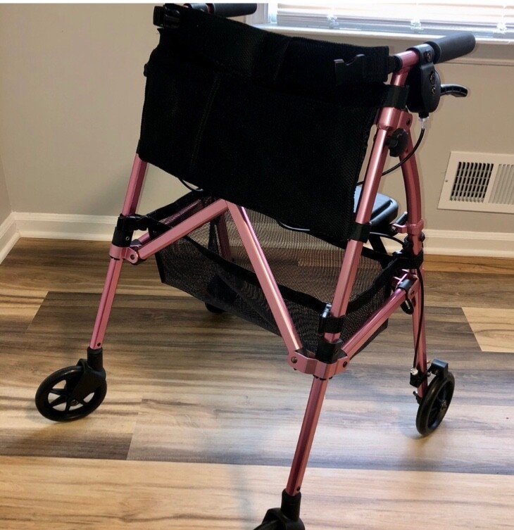 Pink EZ Fold-N-GO Rollater