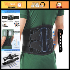 Adjustable Back Brace for Lower Back Pain Relief, Support Belt for Herniated Dis