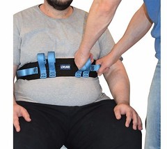 Gait Belt for Transfer & Walking 6 Hand Grips Quick-Release Metal Buckle LiftAid