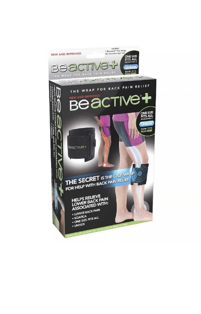BeActive+ BeActive Plus Adjustable Calf Wrap for Back Pain Relief, One Size