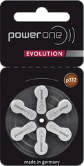 120 Varta Power One Evolution P312 hearing aid batteries 1.45V 312 20×6 pack