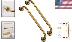 20 Inch Bronze Grab Bars | 2 Pack | Anti-Slip Grip | Elder Senior Safety