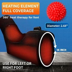 Ankle Heating Pad for Achilles Tendonitis and Plantar Fasciitis Relief, Heate…