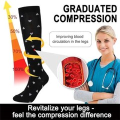 Compression Socks Stockings Womens Mens Over Knee Medical 15-20 mmHG S/M-X/XL